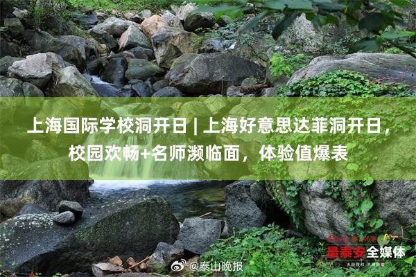 上海国际学校洞开日 | 上海好意思达菲洞开日，校园欢畅+名师濒临面，体验值爆表