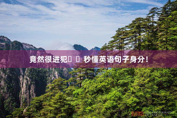 竟然很进犯❗️秒懂英语句子身分！